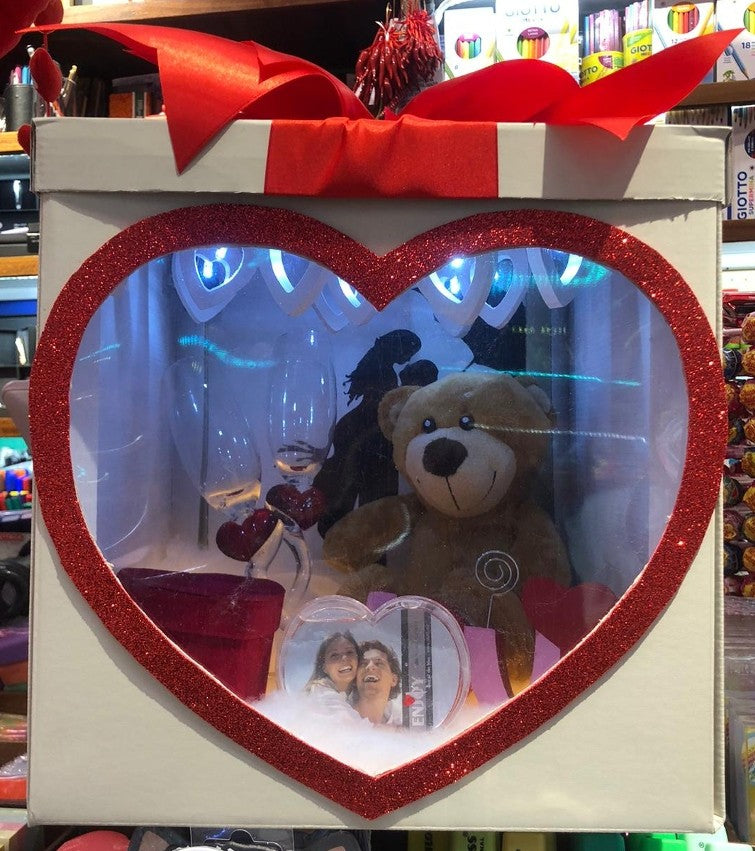 Scatola Box Regalo Con Finestra Cuore San Valentino