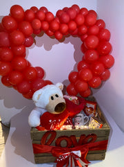 Scatola Box Regalo Cassetta In Legno San Valentino