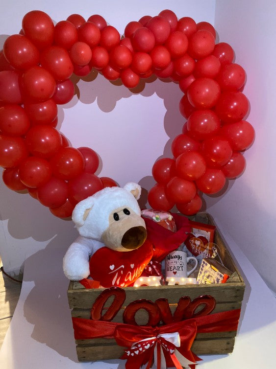 Scatola Box Regalo Cassetta In Legno San Valentino