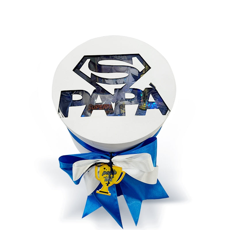 Scatola Regalo Tonda Box Festa Del Papà Con Dedica