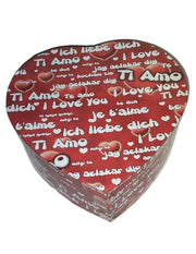 Scatola Regalo Cuore Rosso Ti Amo