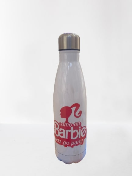 Borraccia Termica In Acciaio Inox 500ml Barbie Bianca