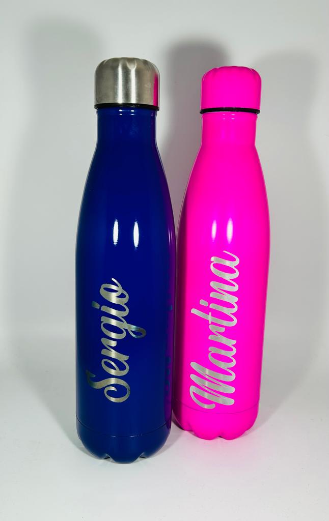 Boraccia Doppia Camera Termica In Acciaio Inox Con Nome Personalizzabile 500ml