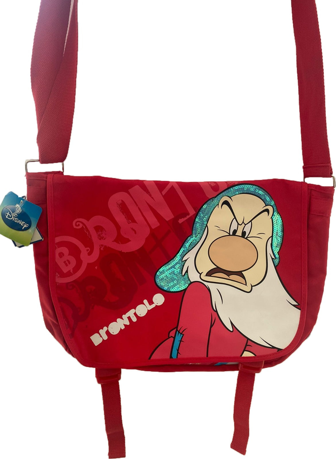 Borsa Tracolla Brontolo Biancaneve E I 7 Nani Disney Rossa