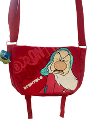 Borsa Tracolla Brontolo Biancaneve E I 7 Nani Disney Rossa