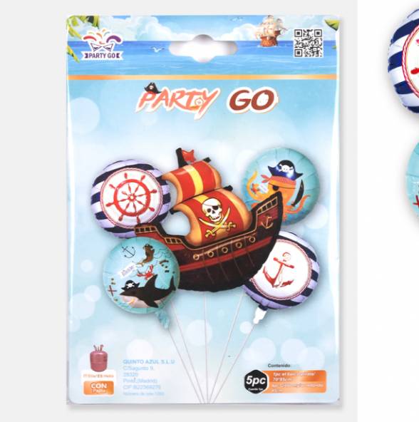 Palloncino Mylar Nave Pirata