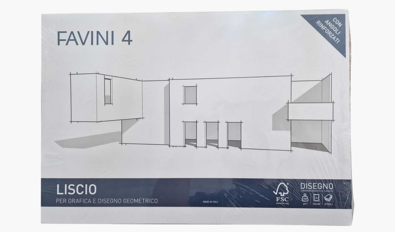Album da Disegno Favini Liscio Disegno Tecnico 220g 33x48cm 20 Fogli