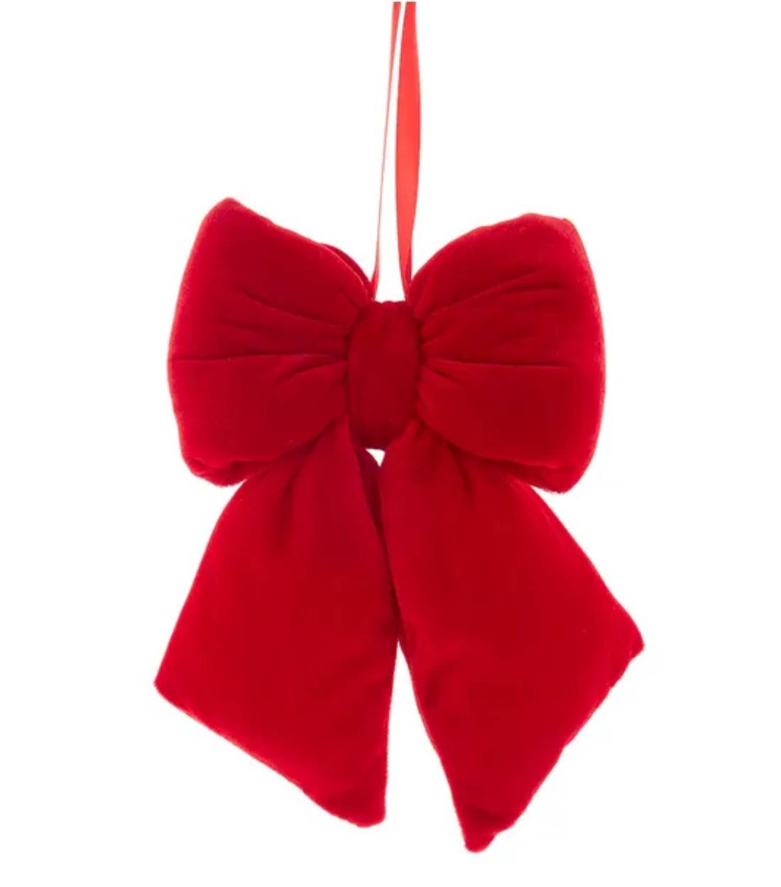 Addobbo Albero Di Natale Fiocco Rosso 28cm