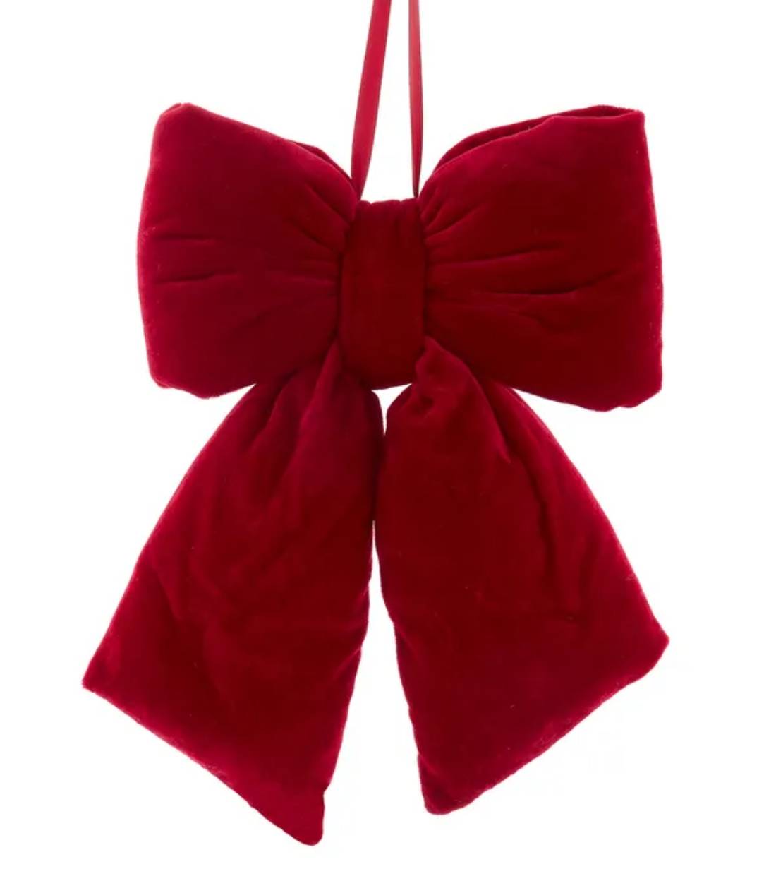 Addobbo Albero Di Natale Fiocco Bordeaux 30cm