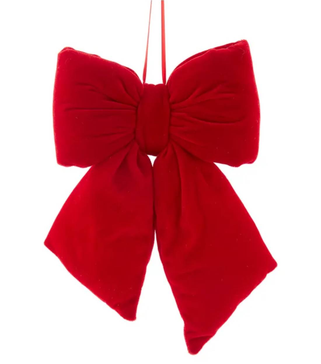 Addobbo Albero Di Natale Fiocco Rosso 30cm