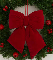 Addobbo Albero Di Natale Fiocco Rosso 30cm