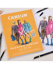 Blocco Carta Canson Per Disegno A4 XSmart Fashion Design Extra Liscia 180gr 30 Fogli