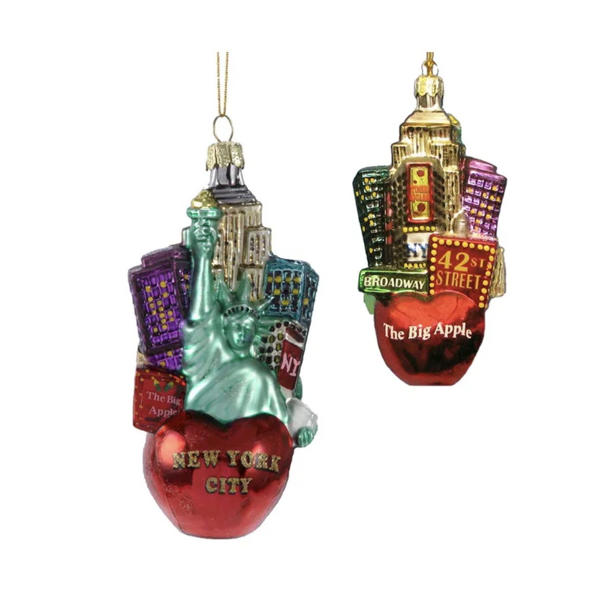 Addobbo Albero Di Natale New York In Vetro 5cm