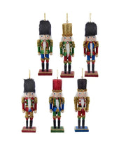 Addobbo Albero Di Natale Soldatino Schiaccianoci Multicolor Glitter Assortiti