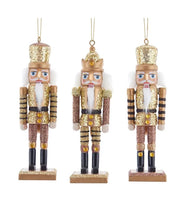 Addobbo Albero Di Natale Soldatino Schiaccianoci Multicolor Glitter Assortiti