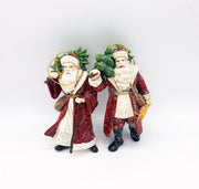 Addobbo Albero Natale Babbo Natale Con Abete
