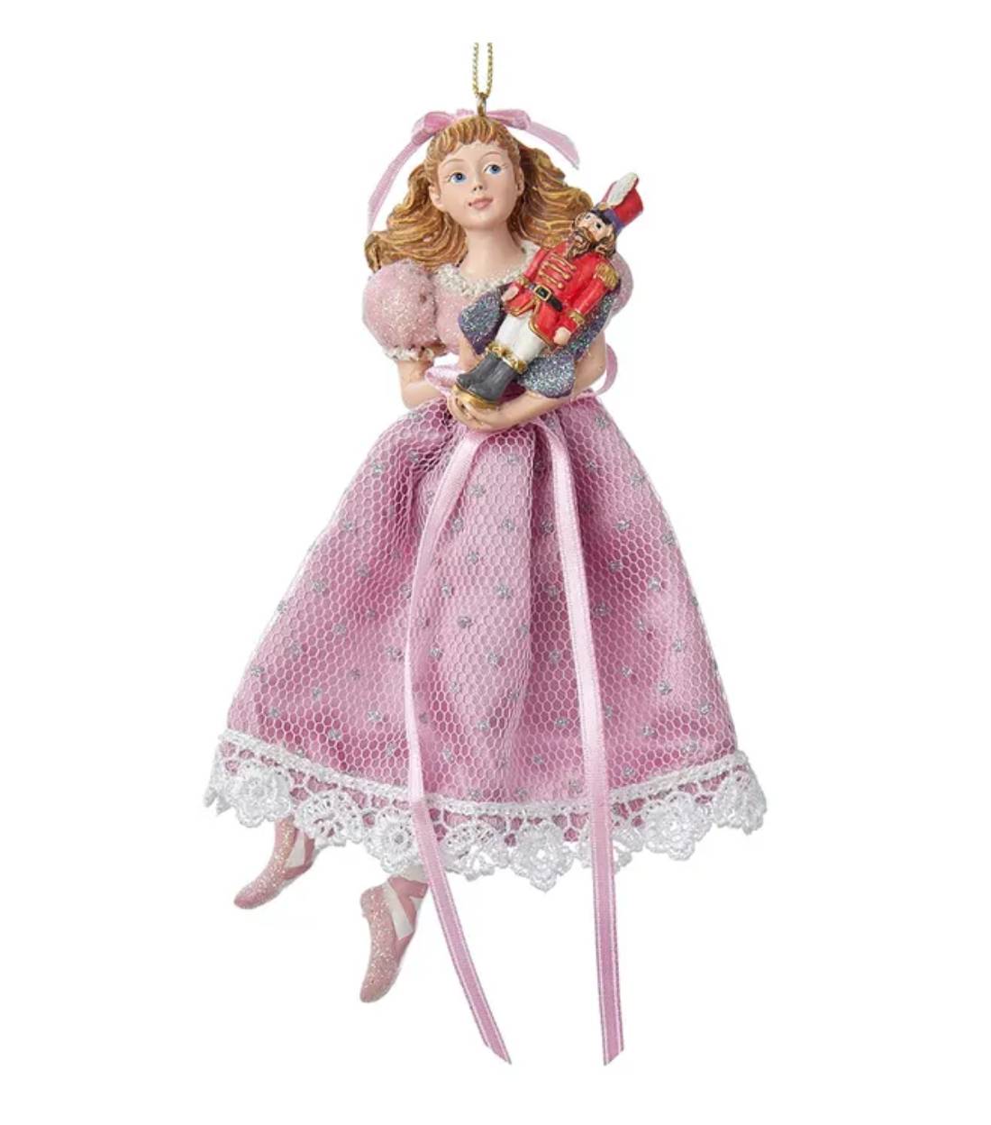 Addobbo Albero Di Natale Ballerina Clara Con Schiaccianoci 17cm