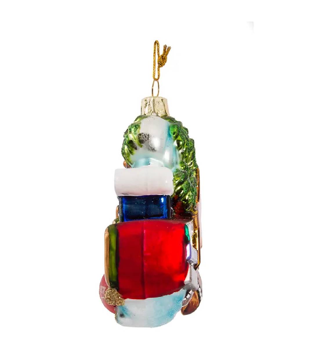 Addobbo Albero Di Natale In Vetro Hollywood 13cm