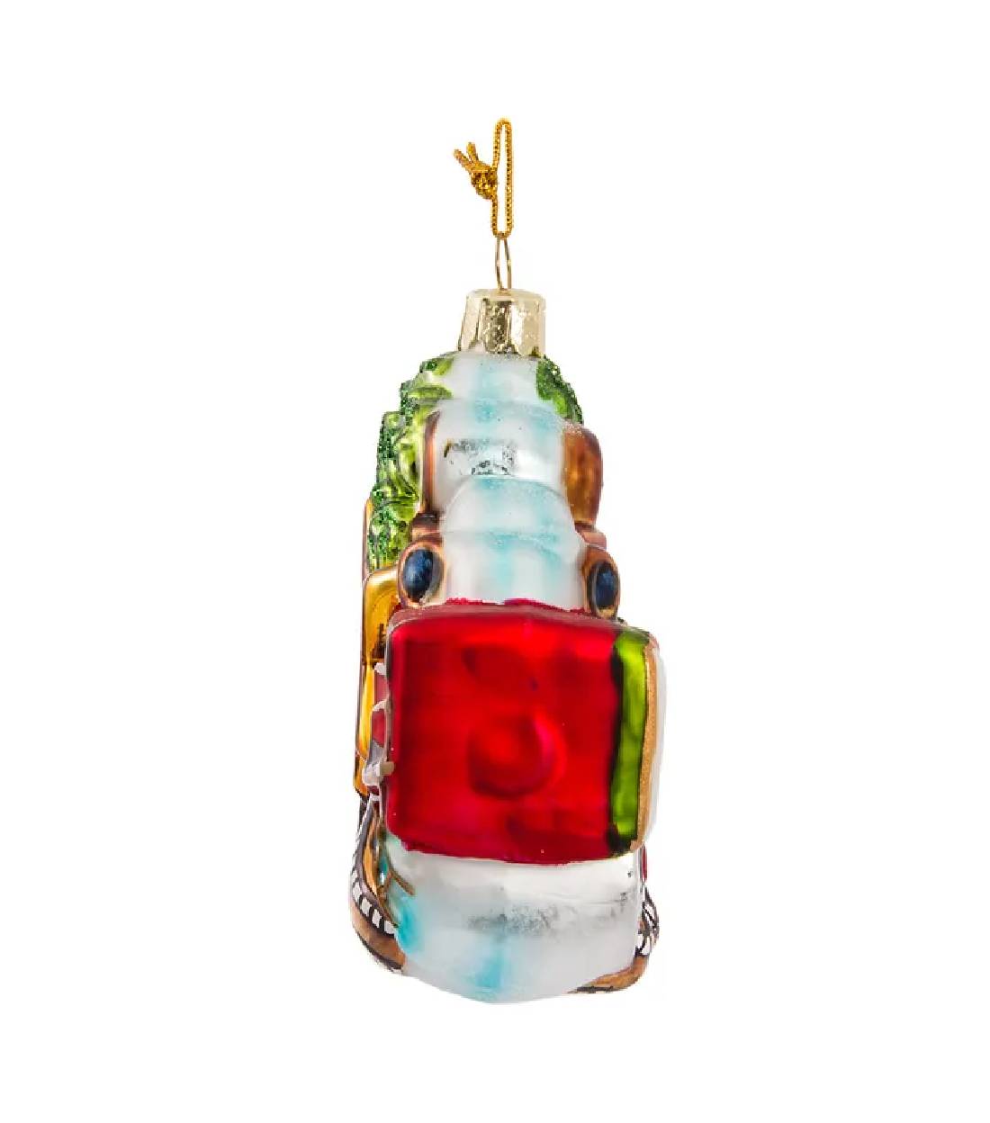 Addobbo Albero Di Natale In Vetro Hollywood 13cm
