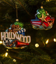 Addobbo Albero Di Natale In Vetro Hollywood 13cm