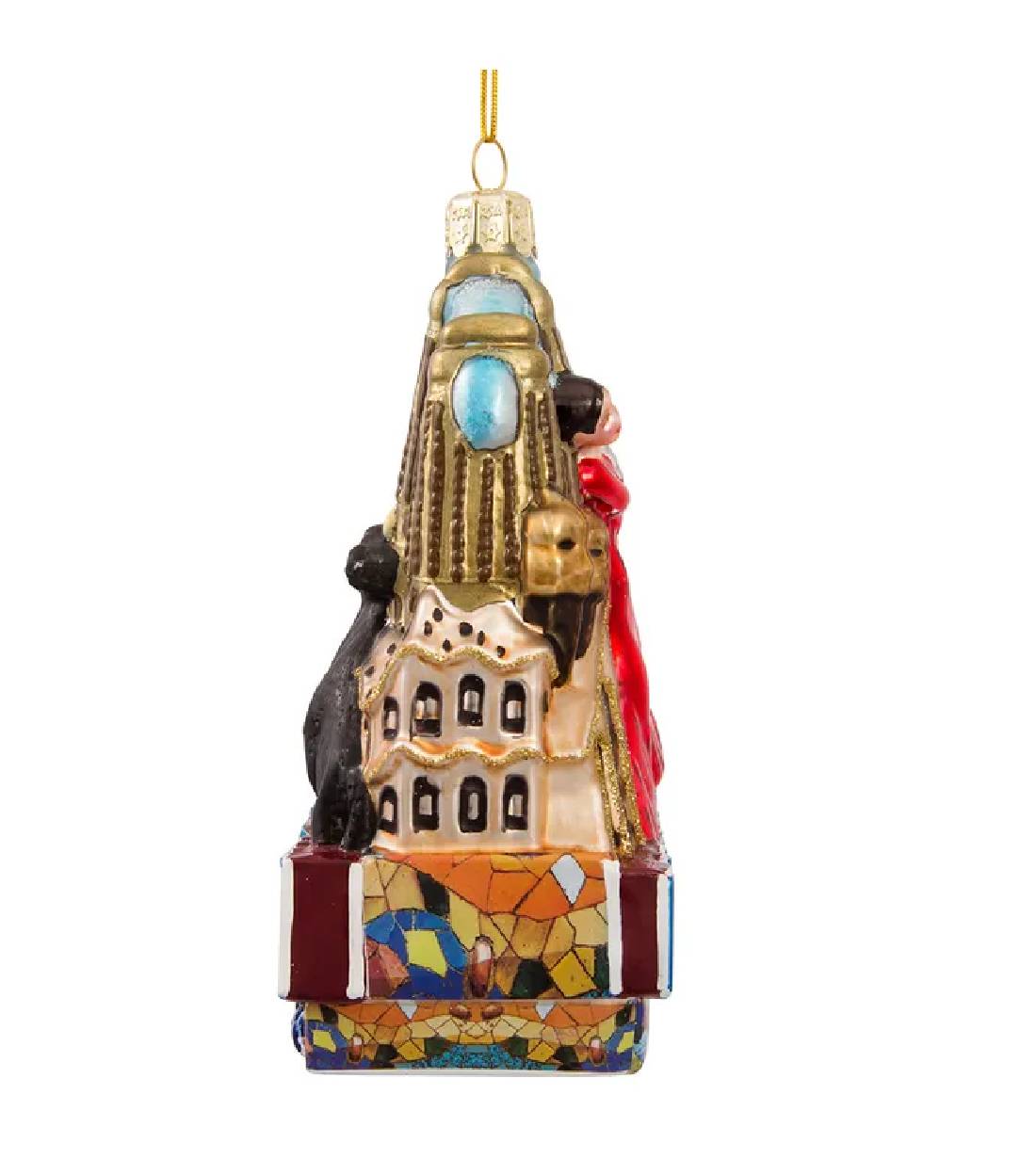Addobbo Albero Di Natale In Vetro Barcellona 13cm