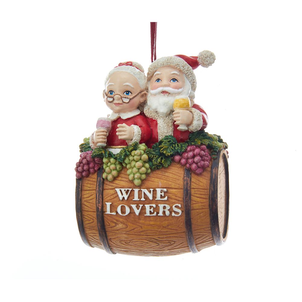 Addobbo Albero Di Natale Babbo E Mamma Natale Wine Lovers