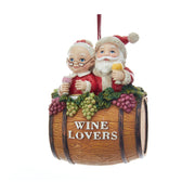 Addobbo Albero Di Natale Babbo E Mamma Natale Wine Lovers