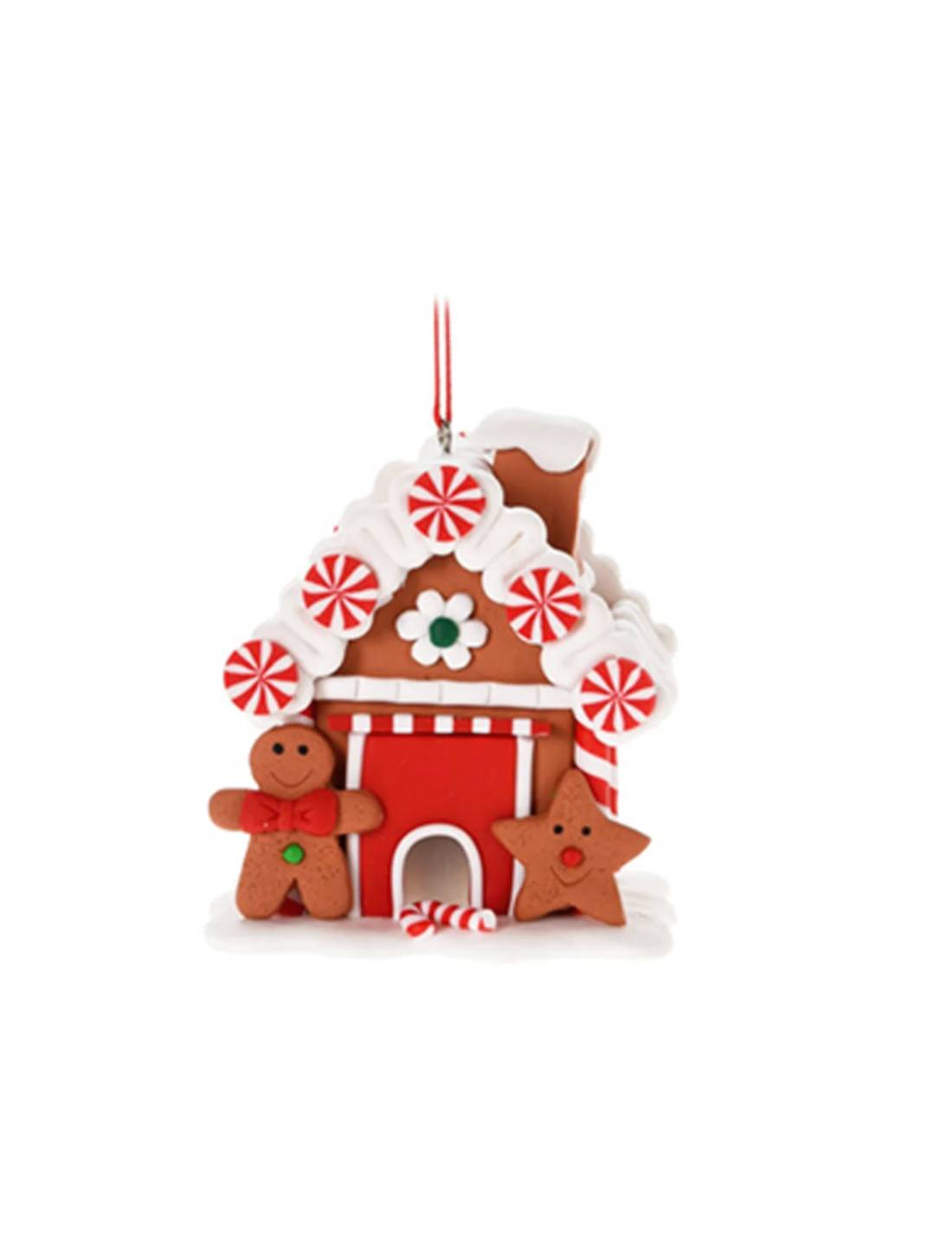 Addobbo Albero Di Natale Casetta Marzapane 8cm