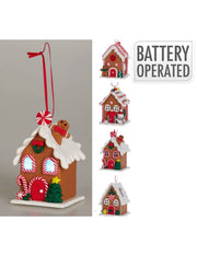 Addobbo Albero Natale Casa Marzapane 10cm