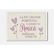 Calamita Rettangolare Con Dedica Amica Come Te