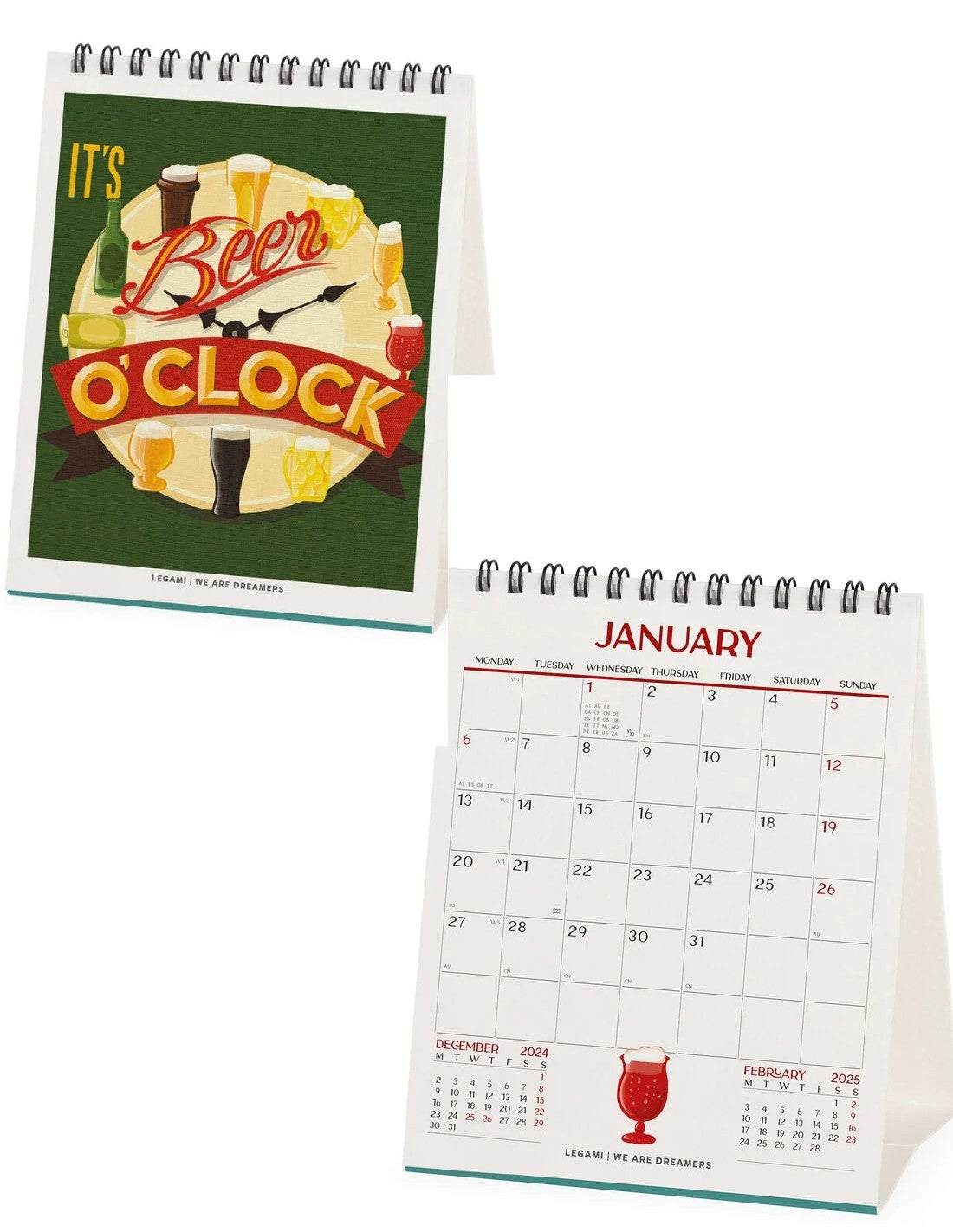 Calendario Da Tavolo 2025 Legami Beer Is Always A Good Idea