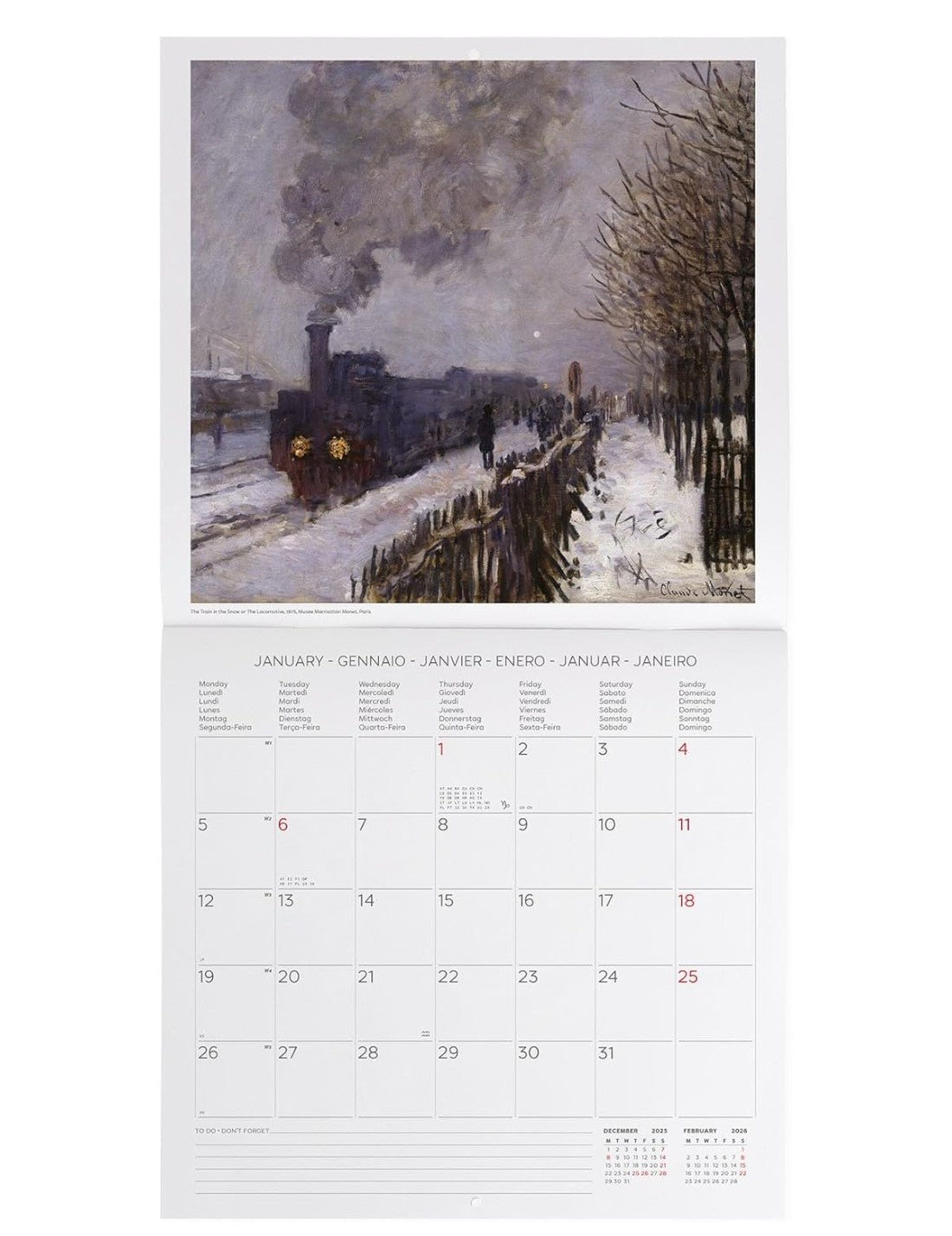 Calendario Da Parete 2026 Claude Monet Legami
