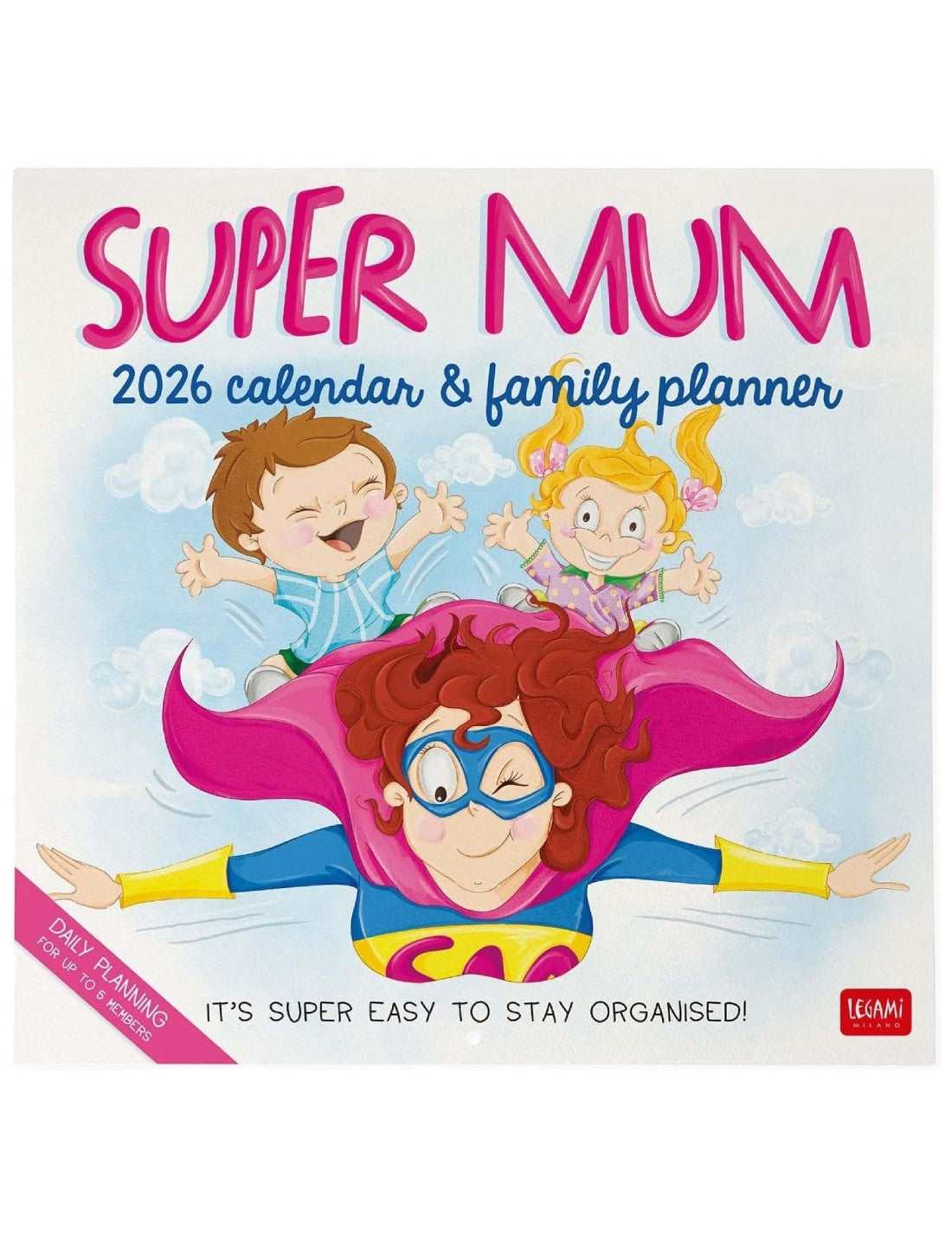 Calendario Da Parete 2026 Super Mum Legami