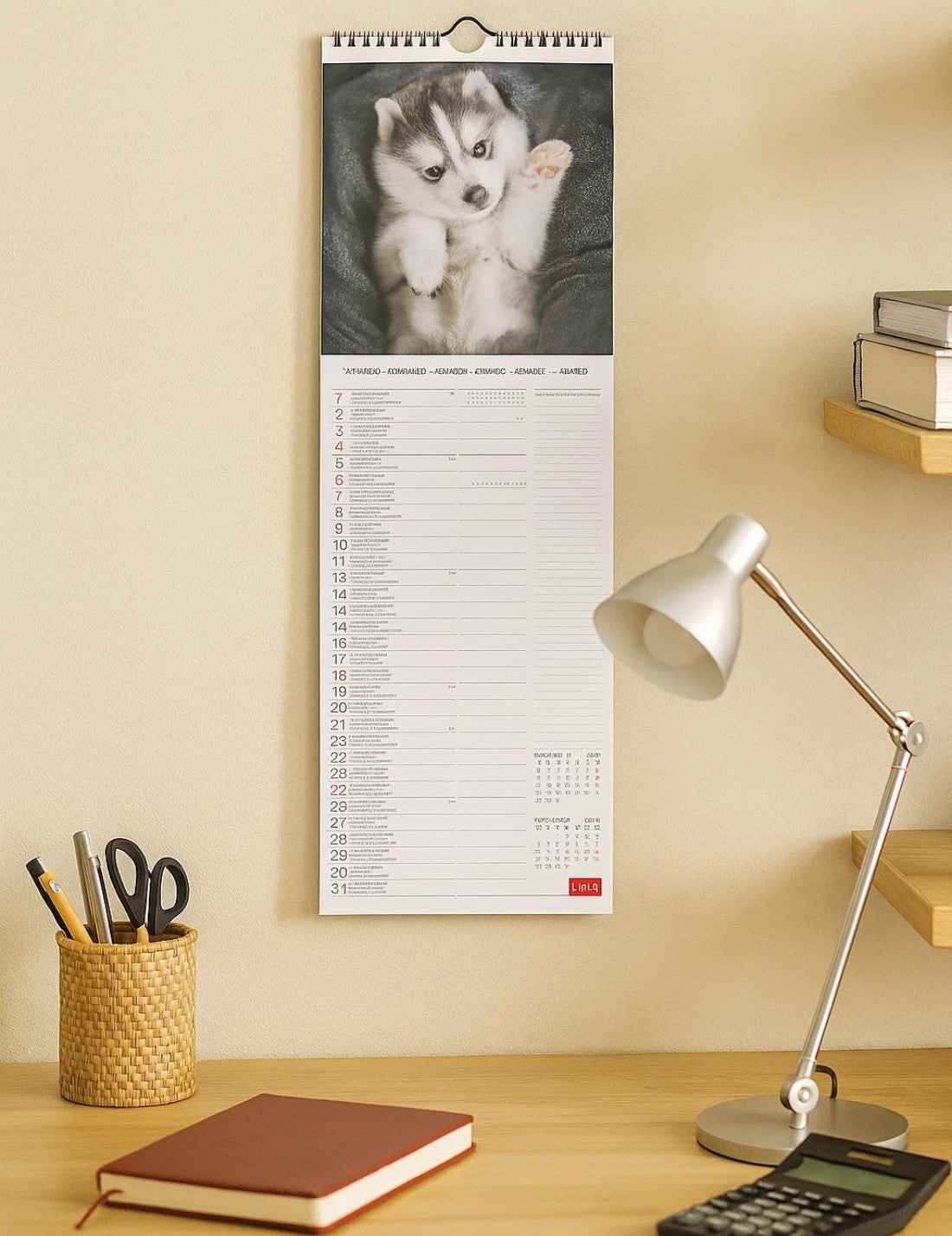 Calendario Da Parete 2026 Puppies Legami