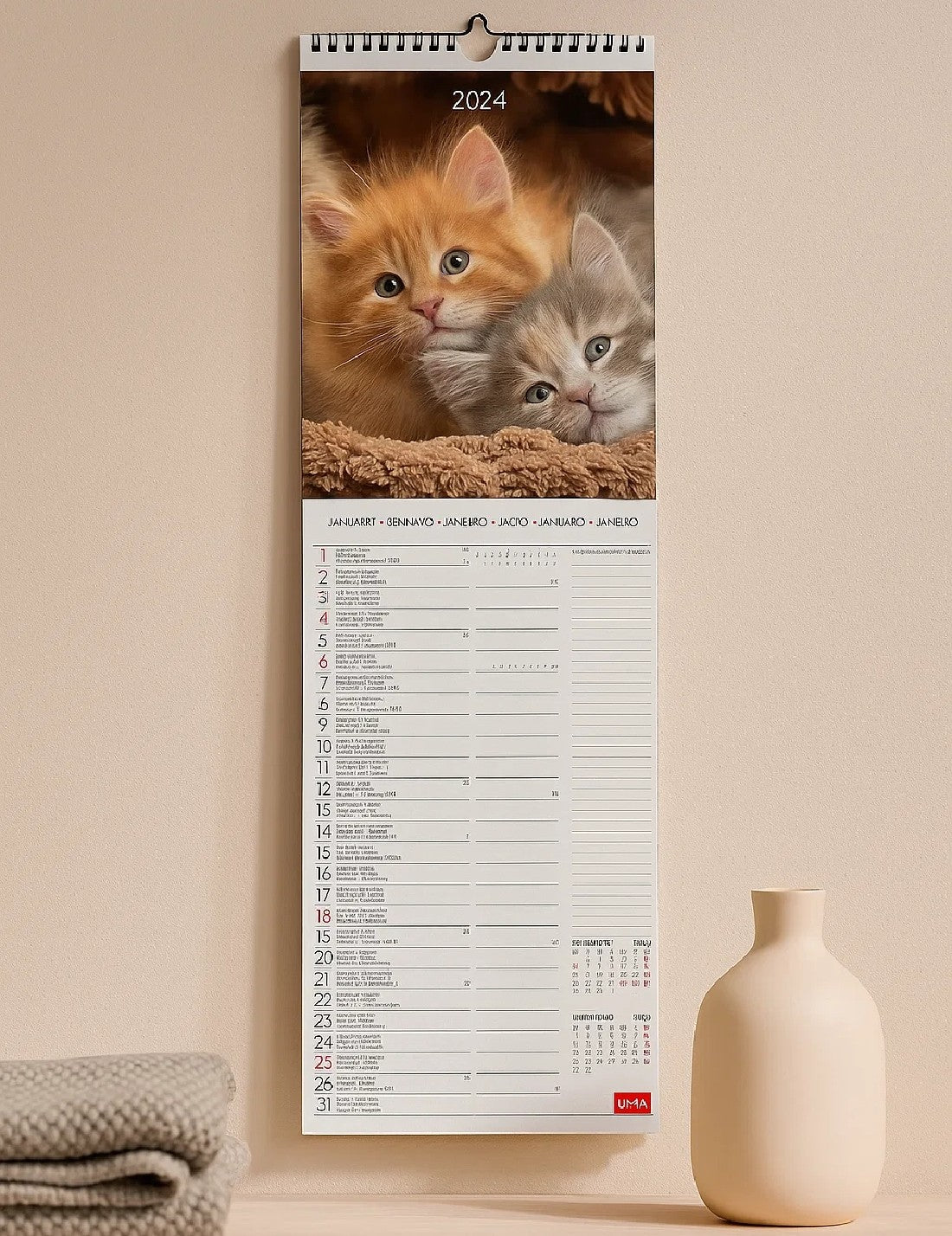 Calendario Da Parete 2026 Kittens Legami