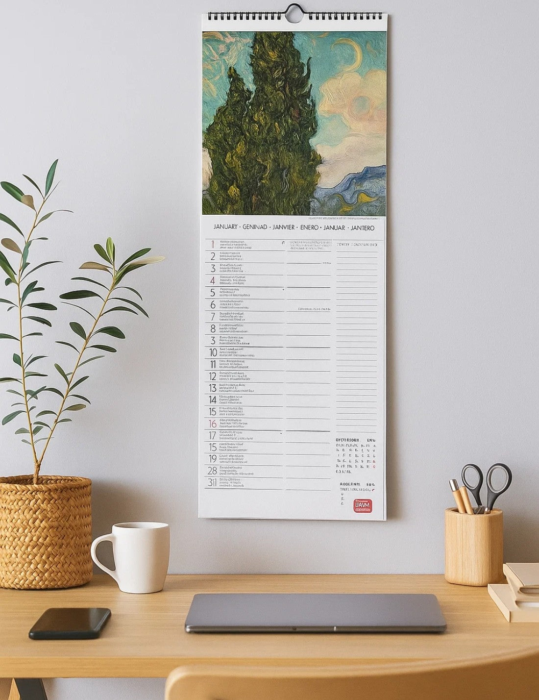 Calendario Da Parete 2026 Vincent Van Gogh Legami