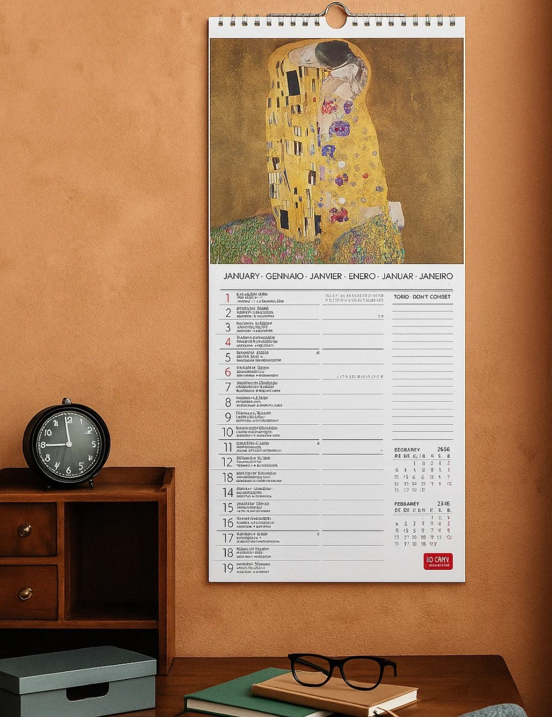Calendario Da Parete 2026 Gustav Klimt Legami