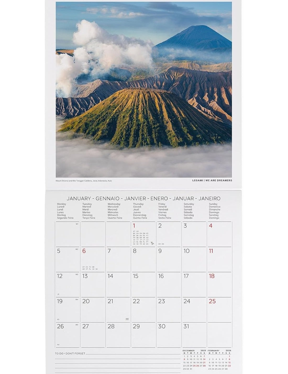 Calendario Da Parete 2026 Planet Earth Legami Small