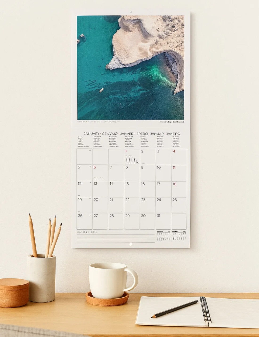 Calendario Da Parete 2026 Vitamin Sea Legami Small