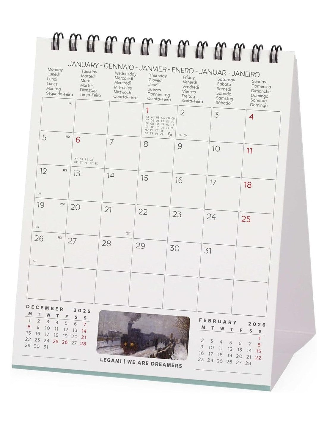 Calendario Da Tavolo 2026 Legami Claude Monet