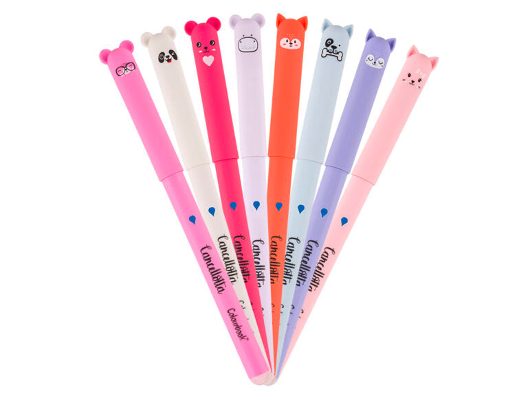 Penna Cancellabile Blu Cancellotta Colourbook Fantasie Assortite