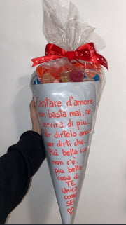 Bouquet Caramelle Gommose San Valentino Personalizzabile 500g
