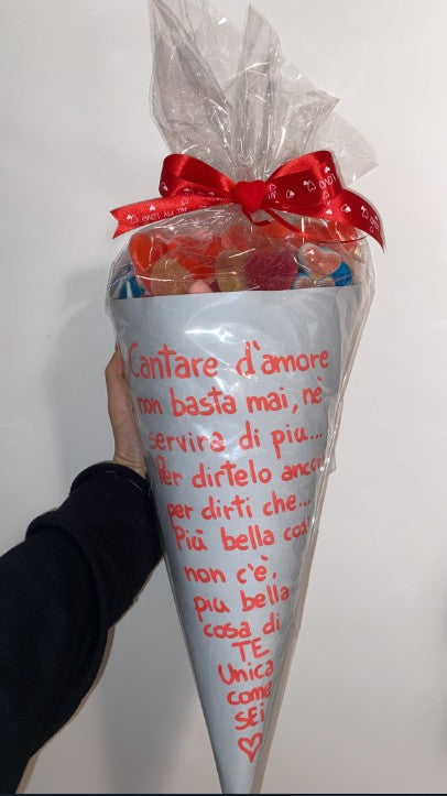 Bouquet Caramelle Gommose San Valentino Personalizzabile 500g