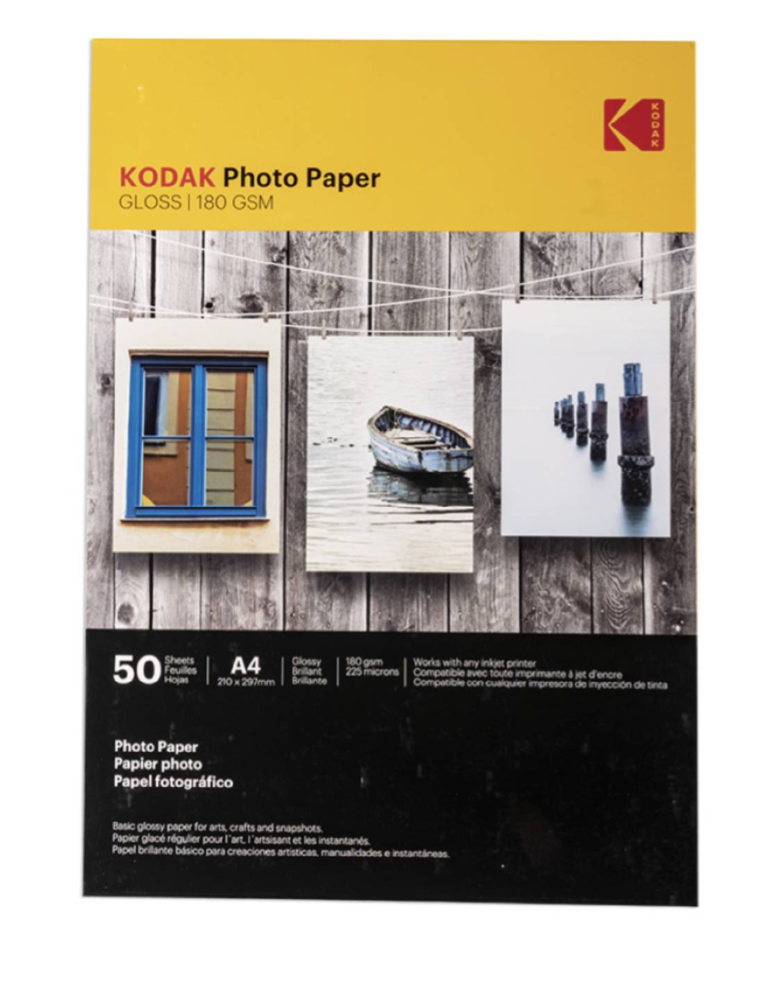 Carta Fotografica Kodak Gloss A4 180gr 210x297mm