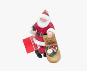 Addobbo Albero Di Natale Babbo Natale Con Sacco Oro E Coca-Cola 11CM