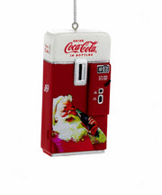 Addobbo Albero Di Natale Coca-Cola Distributore Con Babbo Natale 10cm