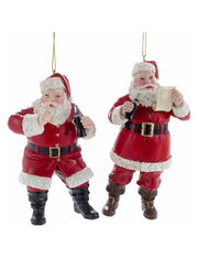 Addobbo Albero Natale In Resina Babbo Natale Coca-Cola 10cm