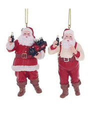 Addobbo Albero Di Natale Babbo Natale Con Trenino Coca-Cola 9,5cm Prodotto Assortito