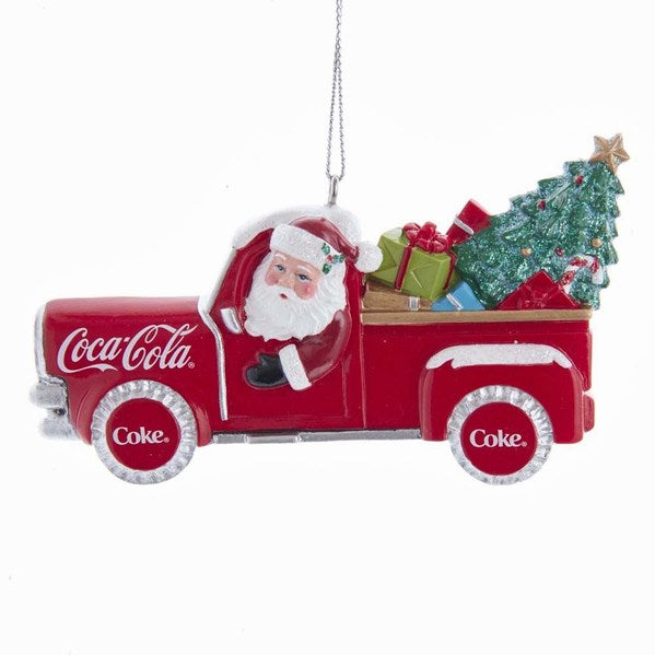 Addobbo Albero Babbo Natale Auto Pick-up Piatto Coca-Cola