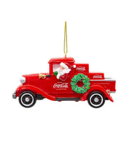Addobbo Albero Di Natale Coca-Cola Pickup Rosso 10cm